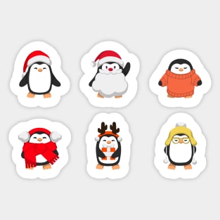 Christmas Penguins | Sticker Pack Sticker